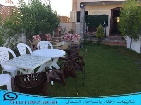 شالية بقرية الروضة  متر² دور ارضى بحديقة